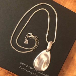 Silpada Instant Classic Necklace Hammered Pendant